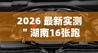 2026 最新实测 ＂湖南16张跑得快技巧”详细辅助透视