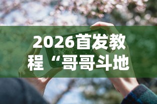 2026首发教程“哥哥斗地主透视”科技辅助神器手机